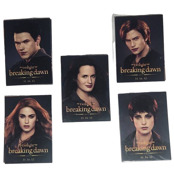 Twilight Breaking Dawn Part 2 Comic Con Excl. Trading Cards(2012) New Sealed - Picture 1 of 3